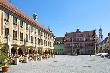 Tax House and Guildhouse, Memmingen, Allgaeu, Bavaria, Germany, Europe