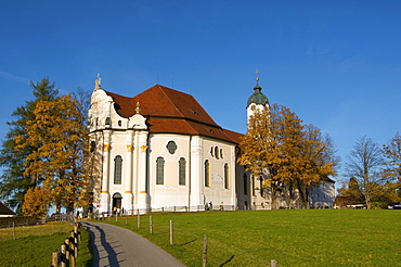 Pilgrimage Church of Wies near Steingaden, Upper Bavaria, Bavaria, Germany, Europe