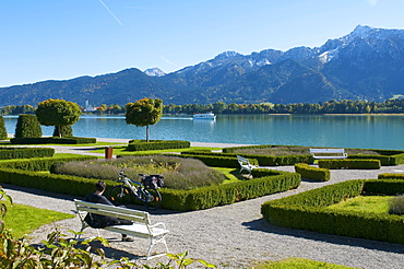 Musical Theatre on Lake Forggensee near Fuessen, Allgaeu, Bavaria, Germany, Europe