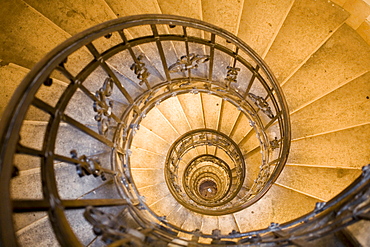 Spiral stair, St. Stephens Basilica, Budapest, Hungary, Eastern Europe