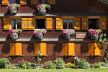 Bregenzerwald house in Schoppernau, Bregenz Forest, Bregenzerwald, Vorarlberg, Austria, Europe