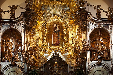 Miraculous image of the Virgin Mary in Loreto Chapel, pilgrimage church, Sanctuary of the Visitation, Rankweil, Vorarlberg, Austria, Europe