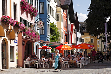 Vorderstadt in Kitzbuehel, Tyrol, Austria, Europe