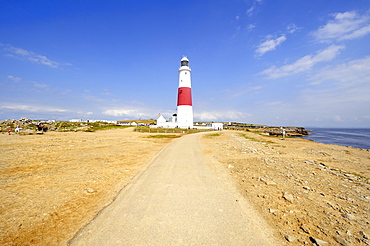 Portland Bill lighthouse on the Isle of Portland, Dorset, England, UK, Europe