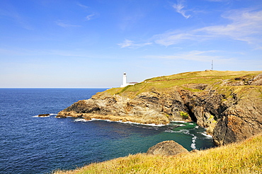 View over the Bay of Trevose Head on the north coast of Cornwall, England, United Kingdom, Europe