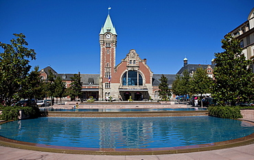 Railway station in Colmar, Alsace, France, Europe