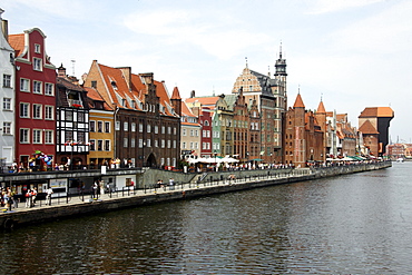 At the Motlawa river, Gdansk, Poland, Europe