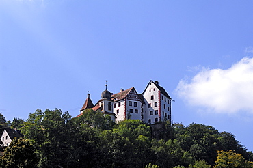 Burg Egloffstein castle, first mentioned in 1358, Egloffstein, Upper Franconia, Bavaria, Germany, Europe