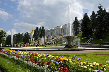 Palace, Peterhof, Petrodvorez, Saint Petersburg, Russia, Europe