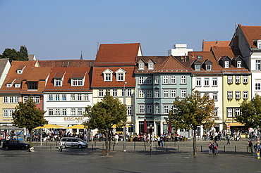 Domplatz square, Erfurt, Thuringia, Germany, Europe