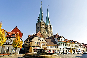 St. Nikolai church, Quedlinburg city, UNESCO World Heritage Site, Saxony-Anhalt, Germany, Europe