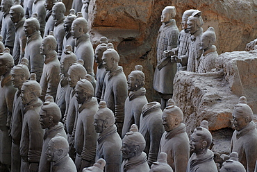 Terracotta army, part of the grave complex, hall 1, mausoleum of the 1st Emperor Qin Shi Huang in Xi'an, Shaanxi Province, China, Asia