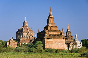 Htilominlo Pagoda, Old Bagan, Pagan, Burma, Myanmar, Asia