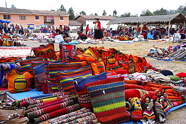 Market, Chinchero, Inca settlement, Quechua settlement, Peru, South America, Latin America