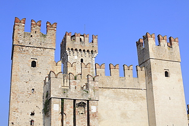 Scaliger Castle, Sirmione on Lake Garda, Italy, Europe