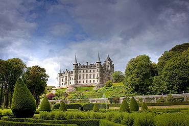 Dunrobin Castle on the North Sea, Scotland, United Kingdom, Europe