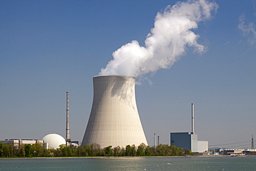 Isar 2 nuclear power plant, Lower Bavaria, Bavaria, Germany, Europe