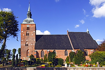 St. Nicolai Church, a triple nave hall church, Burg, Fehmarn Island, Ostholstein district, Schleswig-Holstein, Germany