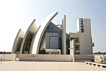 Jubilee Church, La Chiesa del Dio Padre Misericordioso, by architect Richard Meier, 1996-2003, Tor Tre Teste, Rome, Italy, Europe