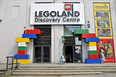 Entrance to Legoland Discovery Center Duisburg, Inner Harbour, Duisburg, North Rhine-Westphalia, Germany, Europe