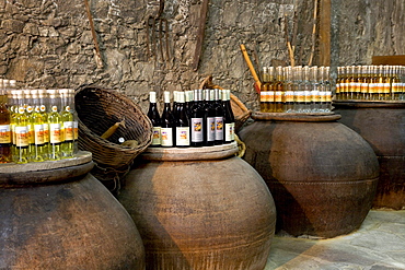 Wine cellar, barrels, wine, Cyprus, Greece, Europe