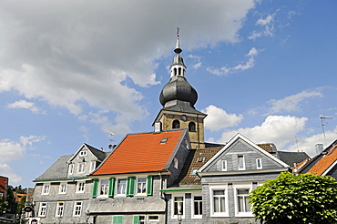 Lutheran Church, historic centre, Lennep, Remscheid, Bergisches Land area, North Rhine-Westphalia, Germany, Europe