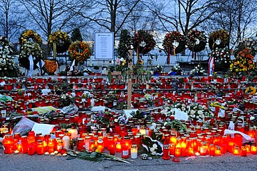 Killing spree, Albertville Realschule school, memorial site, Winnenden, Baden-Wuerttemberg, Germany, Europe