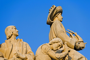 Detail of Monument to the Discoveries, Lisbon, Portugal, Europe