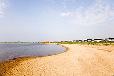 Beach in Bork Havn at Ringkoebing Fjord, West Jutland, Denmark, Europe