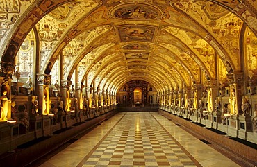 Antiquarium, Hall of Antiquities of the Munich Residence, Munich, Bavaria, Germany, Europe