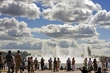 Embankment of Neva River, St. Petersburg, Russia