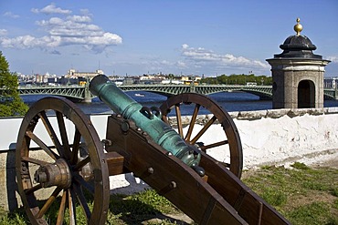 View of St. Petersburg from Gosudarev bastion of the Peter and Paul Fortress, Russia