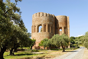 Former convent church Rocceletta, Santa Maria della Rocella, Parco Archeologico di Scolacium, Calabria, Italy, Europe