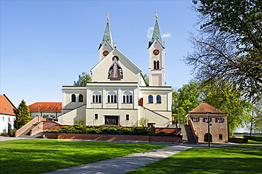 Pilgrimage church Maria Hilf, Mary Help, Vilsbiburg, Lower Bavaria, Germany, Europe