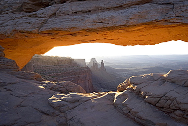 Mesa Arch at sunrise, Island In The Sky, Canyonlands National Park, Utah, USA