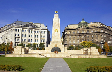 The Soviet Memorial in Budapest, Hungary, Europe