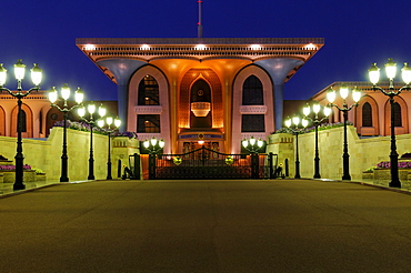 Al Alam Palace of Sultan Qaboos, Muscat, Sultanate of Oman, Arabia, Middle East