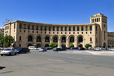 Public building, Republic Square, downtown Yerevan, Jerewan, Armenia, Asia