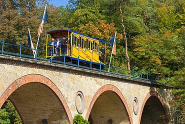 Funicular railway Nerobergbahn, ausWiesbaden, Hesse, Germany