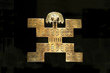 Pre-Columbian goldwork collection, jaguar as a symbol for the regenerative powers of gold and the Sun, Gold Museum, Museo del Oro, Bogota, Colombia, South America