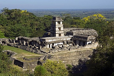 Palenque, The Palace, UNESCO World Heritage Site, Yucatan, Mexico