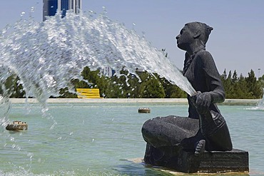 Fountain in the Independence Park, Ashgabat, Turkmenistan