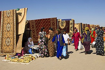 Tolkucha bazaar, carpet market, Ashgabat, Turkmenistan