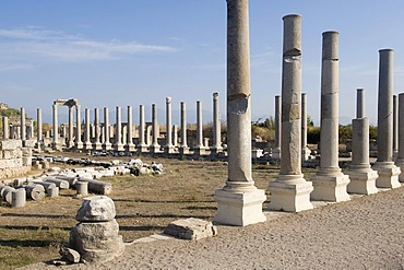 Colonnade around the Agora, Perga, Antalya, Turkey