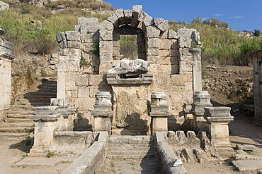 Nymphaeum at the Acropolis bottom, Perga, Antalya, Turkey