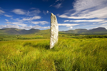 Standing Stone near Molls Gap, County Kerry, Ireland, Europe