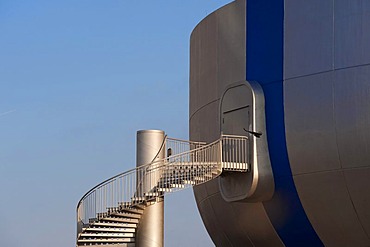 External staircase at the BMW Museum, Munich, Bavaria, Germany, Europe