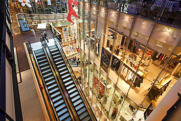 Modern shopping mall, Palladium at Republic Square, Prague, Czech Republic, Europe