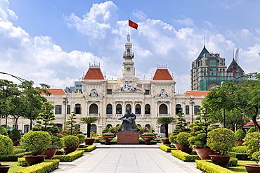 Historic town hall of Saigon, Ho Chi Minh City, Vietnam, Southeast Asia