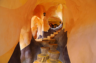 Steps and stairway in the Crazy House Hotel, Hang Nga Guesthouse, Dalat, Central Highlands, Vietnam, Asia